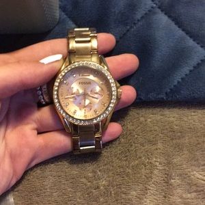 Fossil watch gold! Great condition